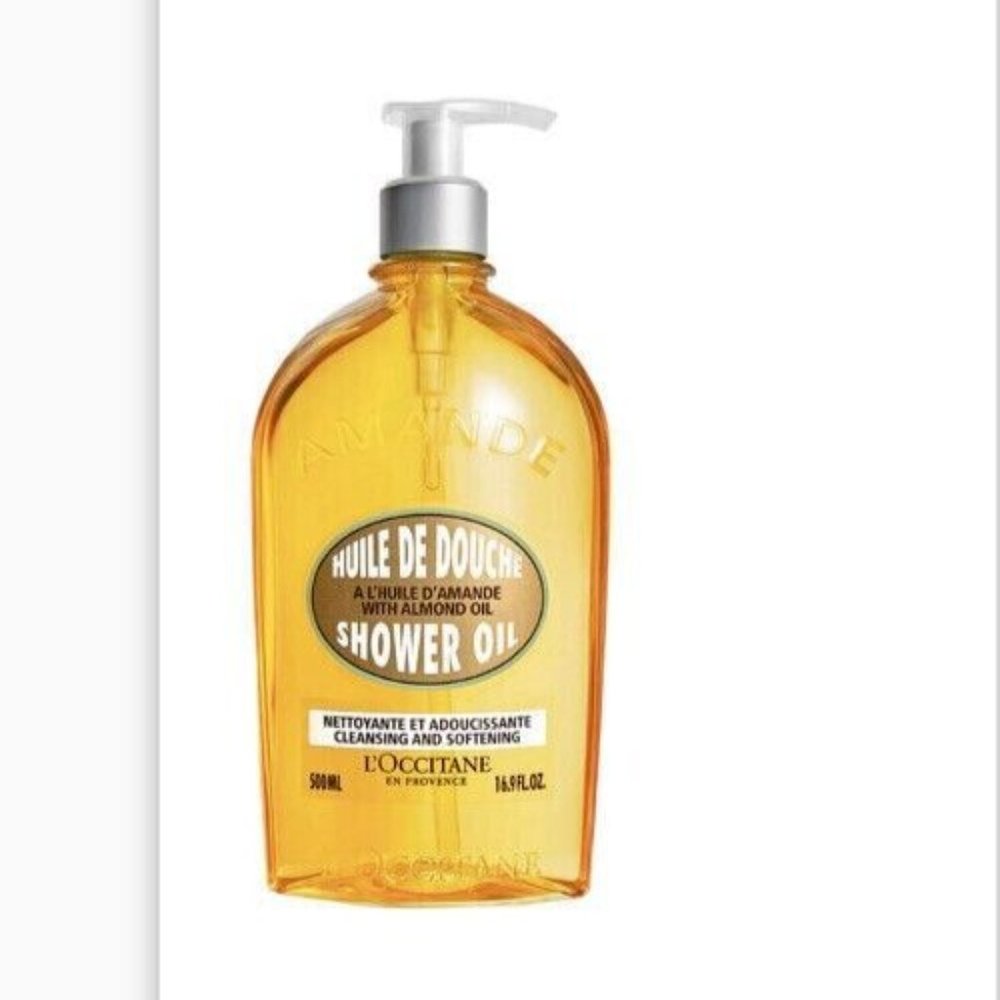 L'occitane Almond Cleansing Softening Shower Oil 16.9 oz NEW